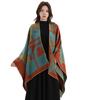 Winter Fashion Poncho Women Capes Scarf Imitation Cashmere Ladies Scarves Warm Shawls Wraps Woman Cloak Bufanda Mujer Foulard