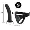 Adjustable Silicone Strap On Harness with Slim Dildo Set, Beginner Pegging Dildo Panties for Women Men Couples, Soft Purple Stra