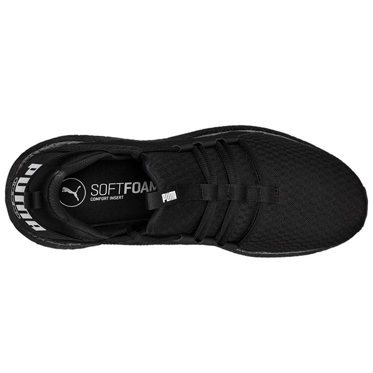 Puma Mega Fabric Synthetic Leather Retro Versatile Low-Top Casual Shoes Men Sneakers Black 190368-06