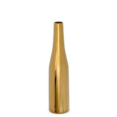 Golden Ceramic Bottle Vase