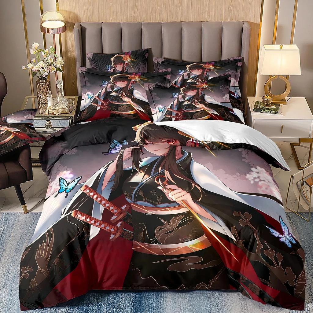 Anime SPY×FAMILY Anya All Season Duvet Cover kawaii Bedding set Soft Quilt Cover and Pillowcases Single/Double/Queen/King