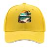 Beach Palm Sunset Graphic Sandwich Baseball Cap