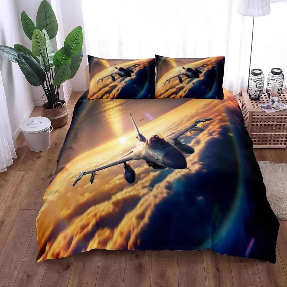 

Comforter 3D Print World Ranking Air Fighter Uk Single Double Queen Us Twin Full King Size Bed Polyester Set Comforter (quilt)-EU Single(135*200cm)3pcs