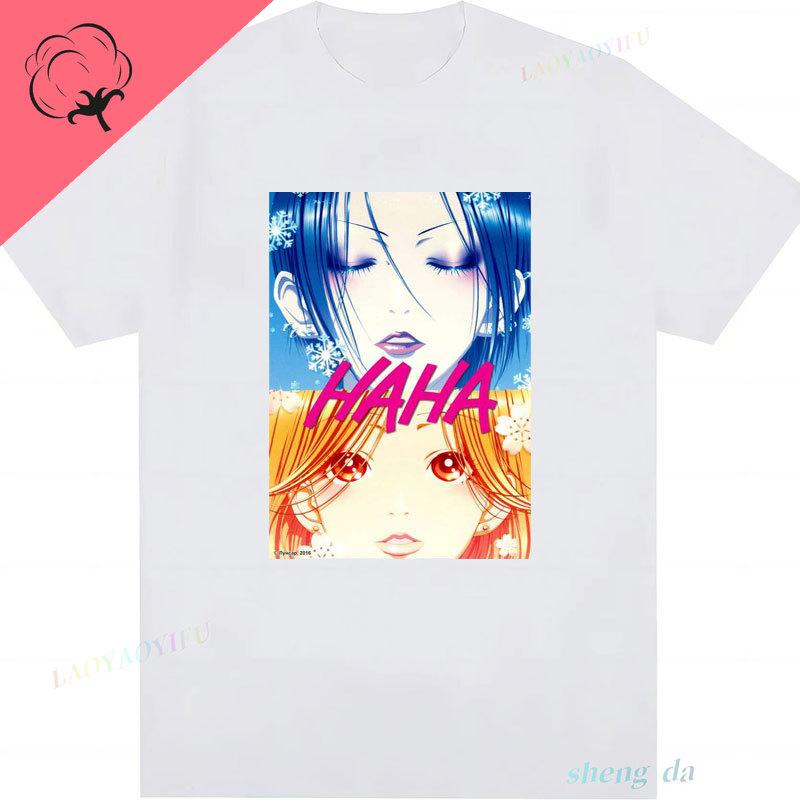 Japanese Anime Shirt NANA HACHI T Shirt Graphic Tees Short Sleeve Casual Kawayi Harajuku Y2k Clothes Unisex Women Cartoon Tops