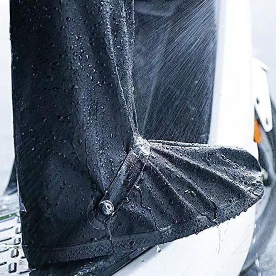 1 Pair Waterproof Shoe Covers, Reusable Rain Boot Shoe Cover with Side Zipper, Reflector, Anti-Slip Shoe Protectors for Men Women