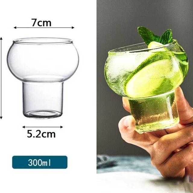 Gjennomsiktig Varmebestandig Glass Kaffekrus Glass Lattekopp Frokostkrus Melk Vann Cocktailglass Kopp Øldrikkeglass