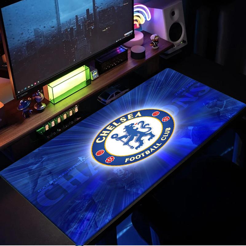 Chelsea Fc Champions League mouse pad, rubber base, esports desk mat, mouse pad for gamers and office use, gaming desk , easy to clean mat