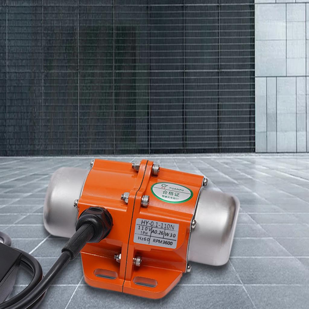 Bymaocar 30w Low Noise Vibration Motors Aluminum Alloy Shaker Motor Ac110v 3600rpm with O-ring Seal On the Edge Fit Construction