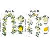 Greenery Lemon Vine Decor Realistic Simulation Lemon Vine Fake Plant  Wedding Party Decor