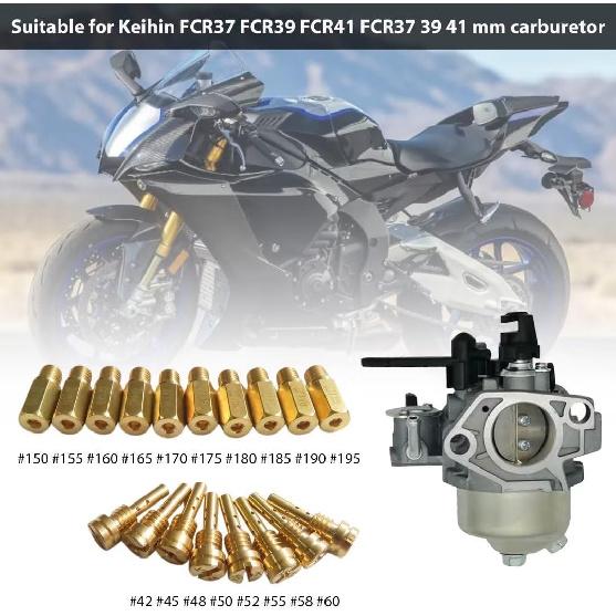 Carb Carburetor Pilot Jet & Main Jet for Keihin FCR37 FCR39 FCR41 FCR 37 39 41mm