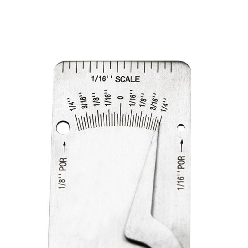 Metric Imperial Welding Gauge Biting Edge Undercut Inspection Height Depth Weld for Woodworking Home Decoration