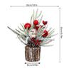 Mini Wooden Potted Artificial Tree Ornaments Sturdy Reusable Quality For Fireplace Mantel Display