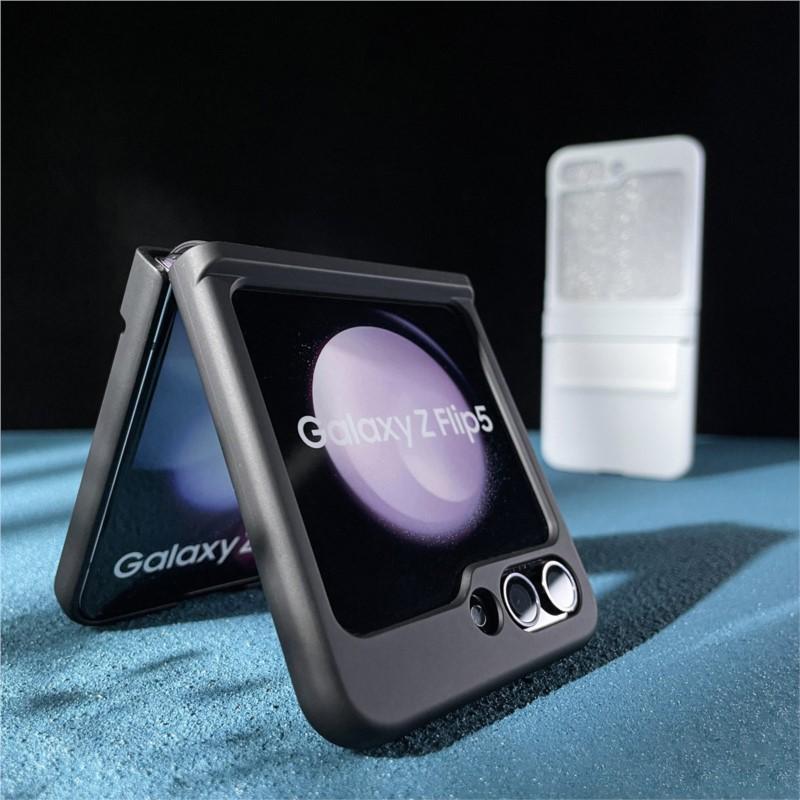 Phone Case for Samsung Z Flip 7 6 5 4 3 Flip7 Flip6 Flip5 Flip4 5G Hinge Silicone Protector Solid Color Hard PC Full Cover Skin