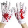 Reusable Party Props for Halloween Horror Gloves, Creepy Red Hand Cosplay Prop Party, Festive Atmosphere Decorations Spooky Costume Accessory Haunted