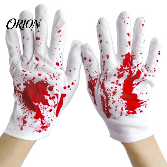 Reusable Party Props for Halloween Horror Gloves, Creepy Red Hand Cosplay Prop Party, Festive Atmosphere Decorations Spooky Costume Accessory Haunted