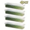 2/4/6pcs Food Vegetable Storage Containers - Refrigerator Storage Box - Durable Sealed Kitchen Storage Box, Kitchen Organizer