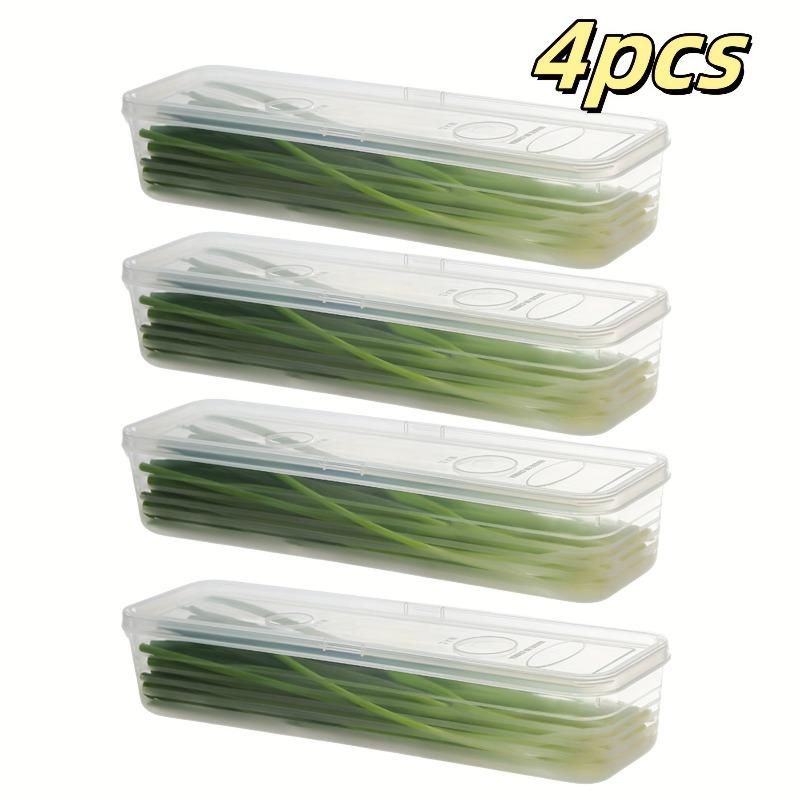 2/4/6pcs Food Vegetable Storage Containers - Refrigerator Storage Box - Durable Sealed Kitchen Storage Box, Kitchen Organizer