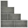 VidaXL Bibliothèque/Séparateur de pièce Gris béton 155x24x160 cm