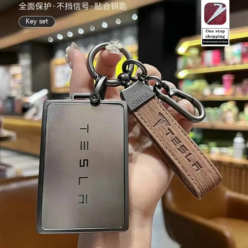 Samolepka na auto Tesla pro klíčenku auta Tesla ochranný kryt Model Y kryt na kartu Model 3 X S kovová klíčenka dálkové ovládání ochranný