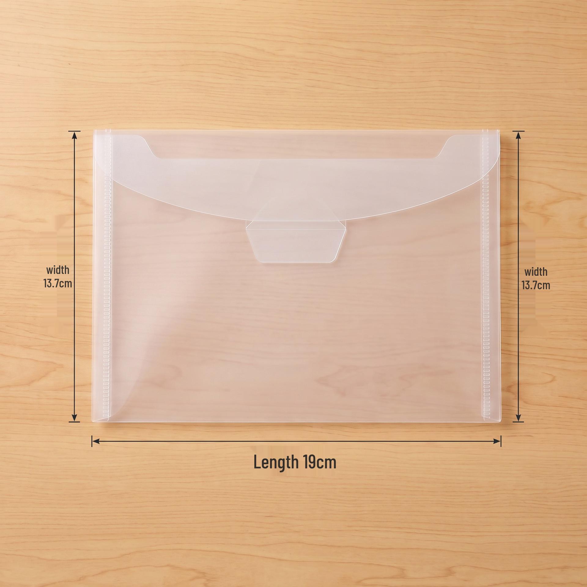 Transparent A5/A4 Document Storage Bag, Customizable Horizontal/Vertical Style