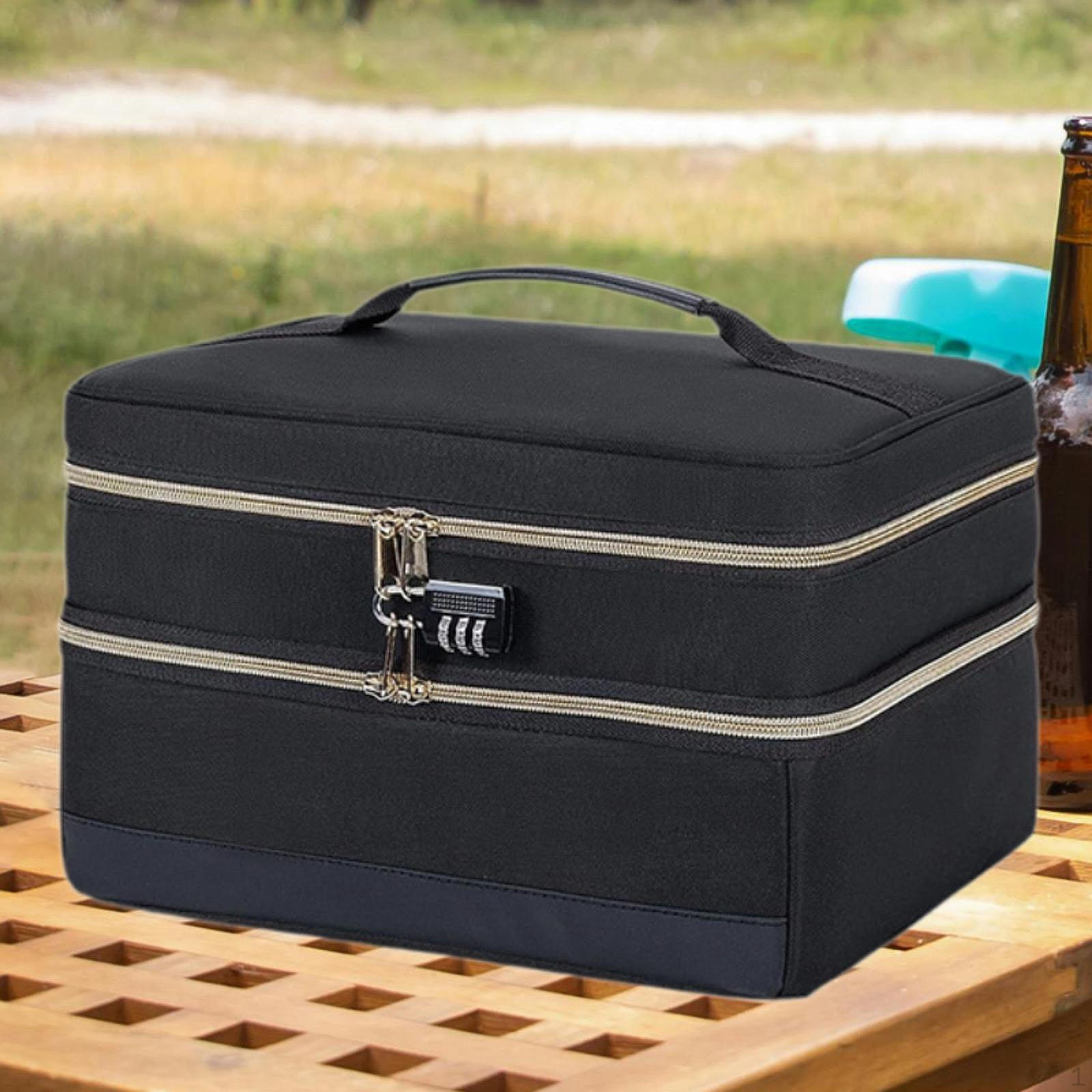 

Черная легкая универсальная сумка-органайзер для хранения игрушек, двухслойный кейс-контейнер для моделей