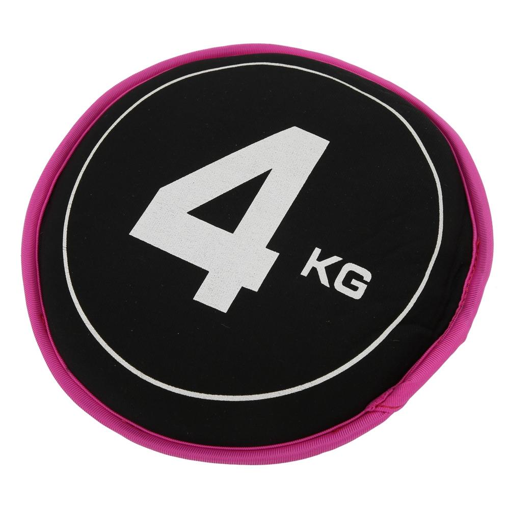 Training Sand Bag Elastic Double Sided Thick Neoprene Fitness Sand for Exercise(Rose Red Side 4KG )