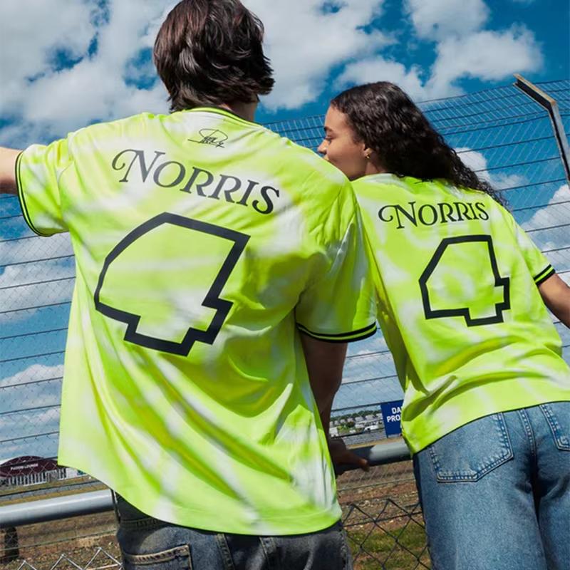 2025 New Ln4 Grandstand'25 Jersey Lando Norris Extreme Sports Breathable Quick Drying Short Sleeved Tee Men's T-shirt Sweatshirt