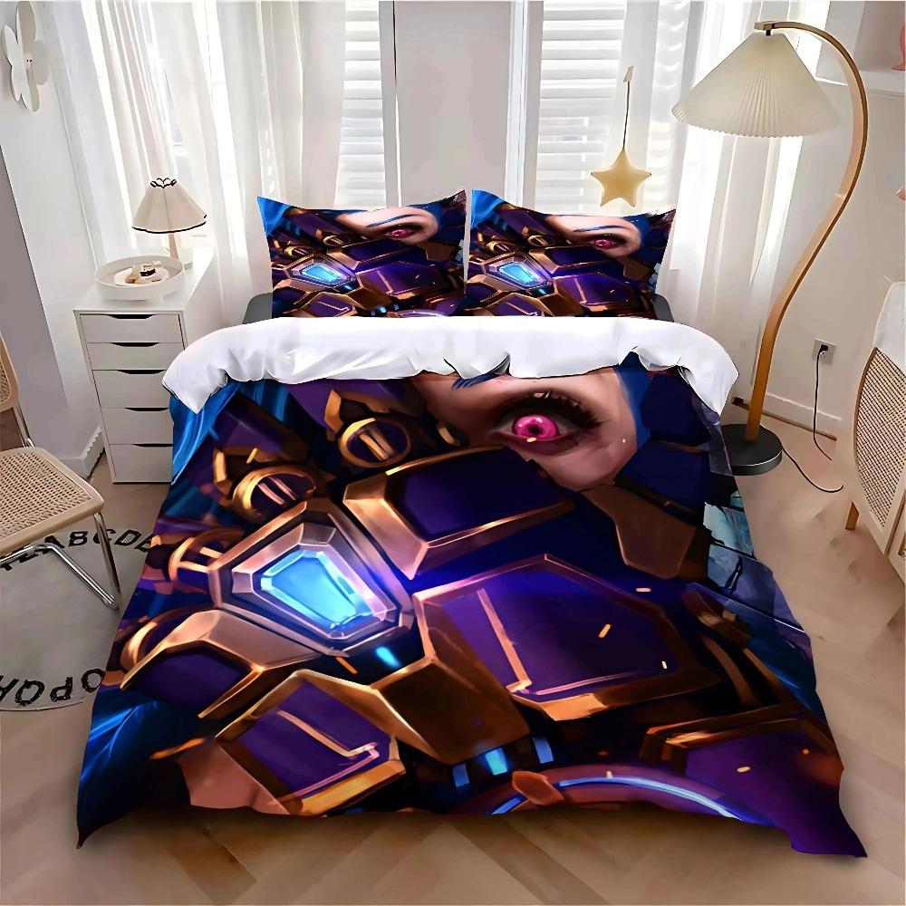 Arcane Anime J-JinX Duvet Cover Pillowcase Bedding Bedroom Decoration Children Gift Adult Single Double Bed Large SizeZip Duvet