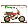 Monkey Dax St50 Minibike Vintage plechový znak 20x30cm Retro garážová nástěnná dekorace Motocyklová dekorace