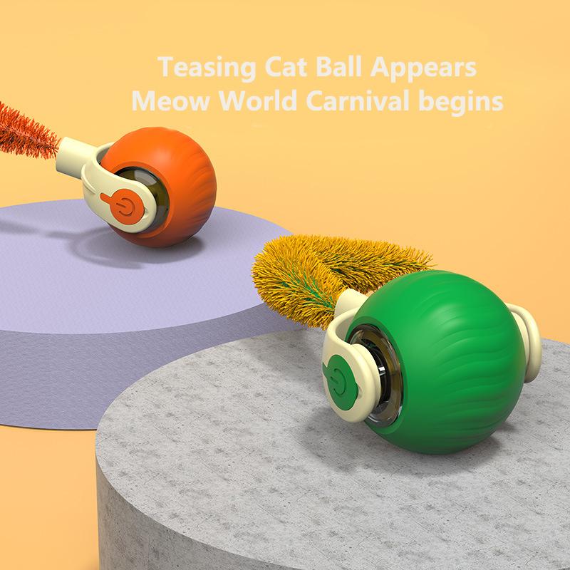 Cat Interactive Ball Toys Bite Resistant Automatic Cat Teasing Ball Rolling Ball Smart Pet Electric Toy Dog Cat Training