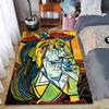 Cubist Art Style Carpet suitable as a non-slip mat for the living room or bedroom sofa