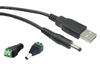 Sound Wave DC4017 Male To Type-A USB-A Male Charging Cable (80cm Total Length), DC Power Conversion Connector (Male To Female, Outer Diameter 4.0mm,