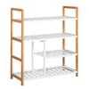 4 Tier Shoe Racks Storage Stand Shelf Organizer Wood Frame 78 X 68 X 26 Cm Hallway Furniture