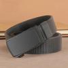 Comfort Upgraded Men's High Elastic Nylon Automatic Buckle Tactical Belt for Young and Middle-aged Casual Canvas Belt
