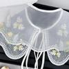 Embroidered Flower Blouse Collar Faux Collar Shirt False Collar Dress Decorative Collar Shawl Wrap Women Clothing Decors