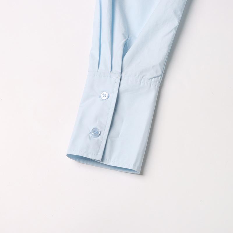 2025 Spring Commuter Style Women's Loose Irregular Solid Color Straight Shirt