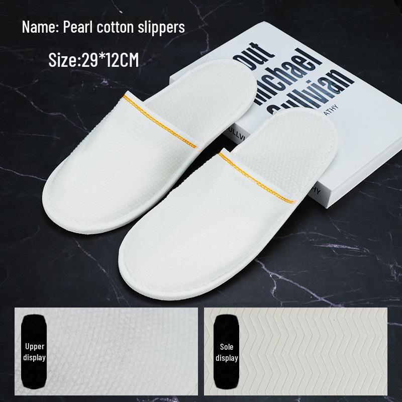 Verdickte Korallenfleece Rutschfeste Einweg-Hausschuhe für Hotels, Pensionen und Reisen