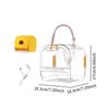 Hamster Travel Carrier Cage Small Animal Carrier Cage with Water Bottle Small Pet Outgoing Cage for Mice Squirrel Hedgehog