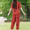 Elegant Women's Pants Sets Summer Casual Two Piece Set for Woman Vintage Clothes