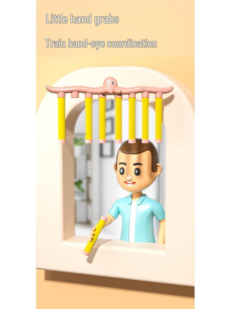 Octopus Sensory Game: Quick-Eyed & Quick-Handed Grab Stick Toy for Toddler Parent-Child Focus & Integration Training