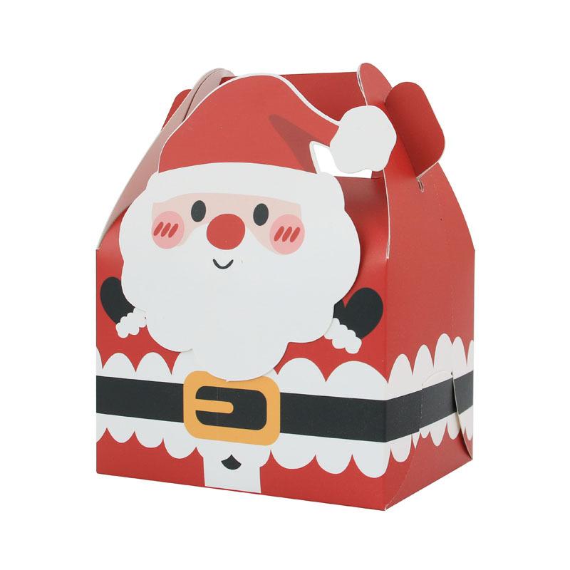 

Christmas Candy Box Creative Muffin Box Square Portable Box Gift Box Christmas Hand Carry Cake Pastry Box