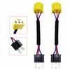 2Pcs for H4 Car Fog Light Bulb Light Socket Headlight Female To Male Wired Harness Adpater Base LED Bulb Adapter Car Accessories