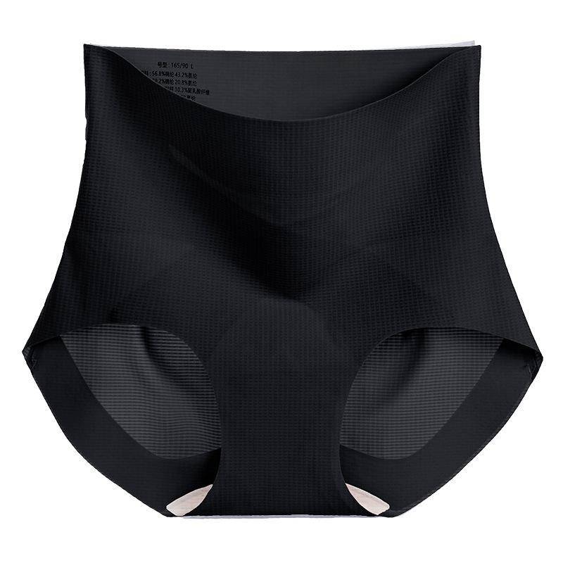 Large Size Female Spring and Autumn Abdominal Non Mark Breathable Light Plastic 10A Antibacterial Crotch High Waist Triangle Briefs