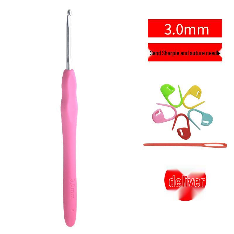 

Покращений набір м яких гачків для в язання гачком із нековзкою ручкою для DIY: Включає інструменти для сумок, ляльок та вовняних проектів