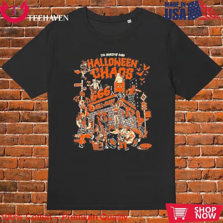 Monster Gang Halloween Chaos T-Shirt Unisex T-Shirt L