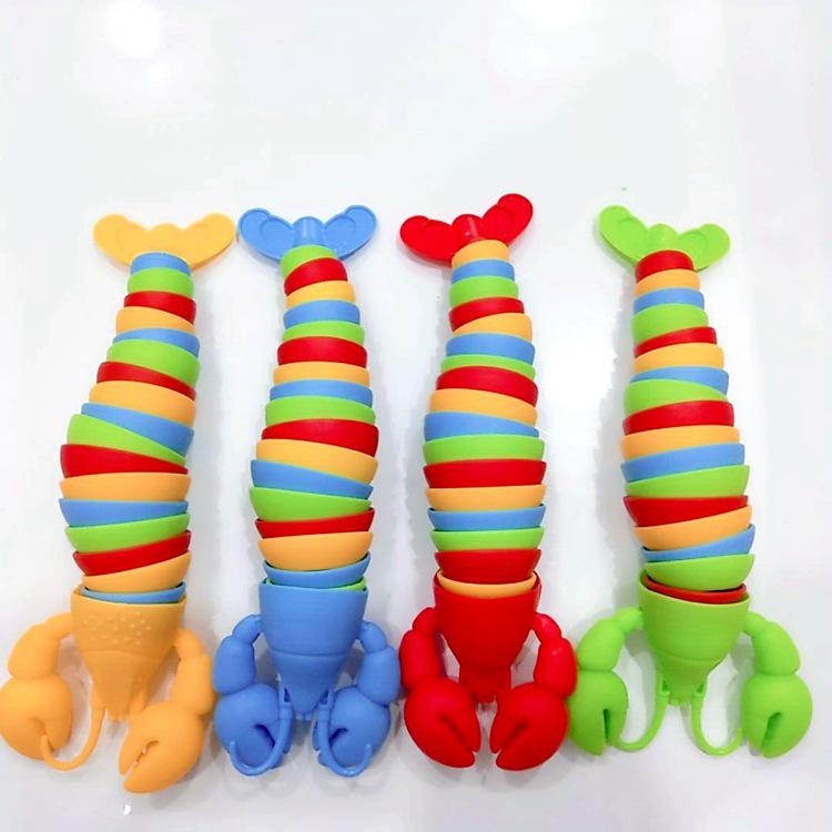 Rainbow Caterpillar Decompression Toy - Educational Slime Snail for Stress Relief
