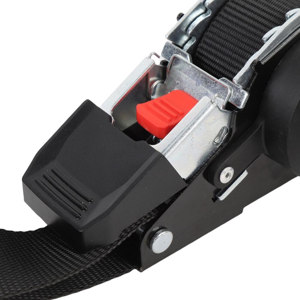 Stretching up to a maximum length of 3m Ratchet Tie Down Straps Black Trailer Straps  for Jet Ski