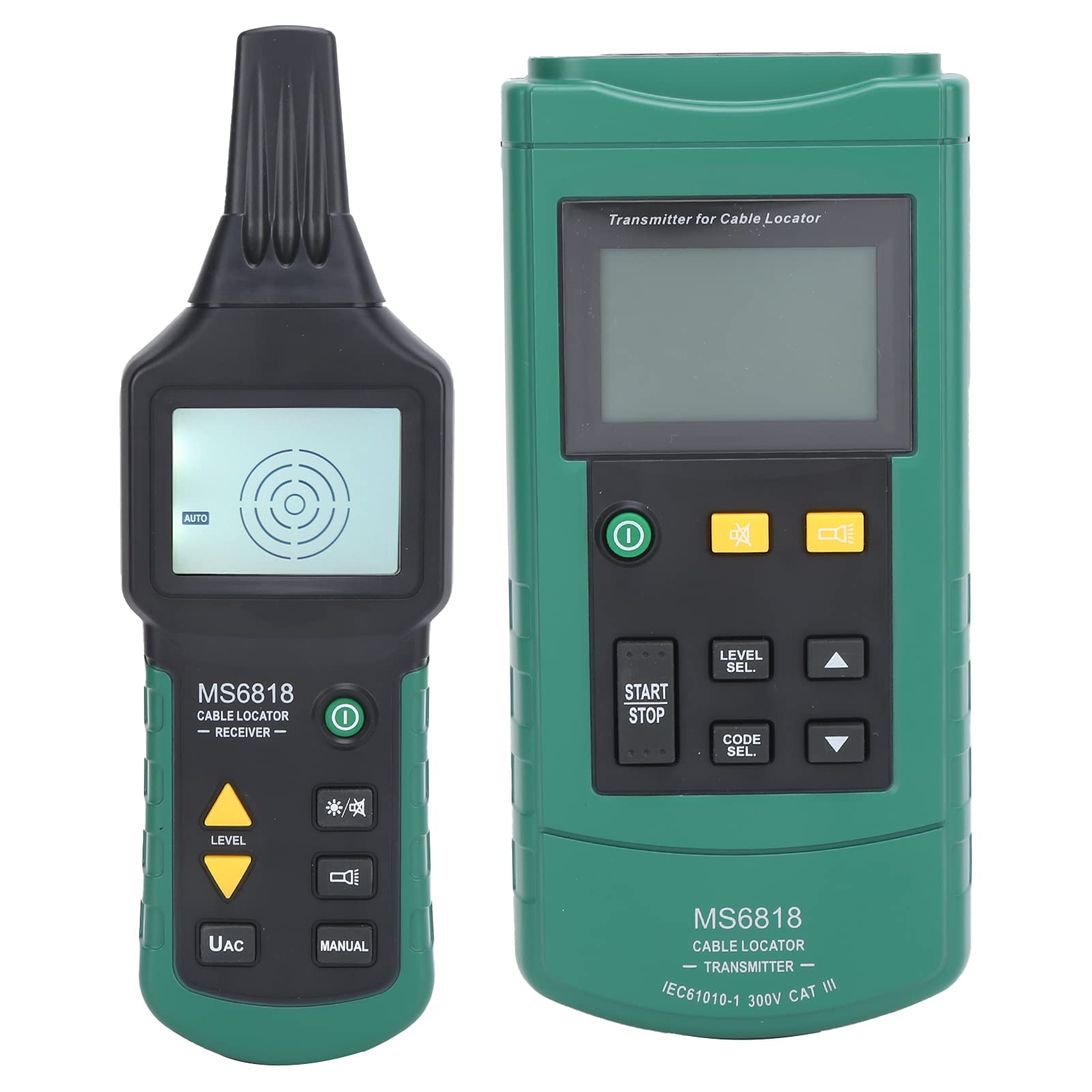 

MY6818 Multifunctional Underground Wire Cable Tracer Detector for Finding Broken or Shorted Metal Pipes in Dog Fences Locator, Walls/Underground