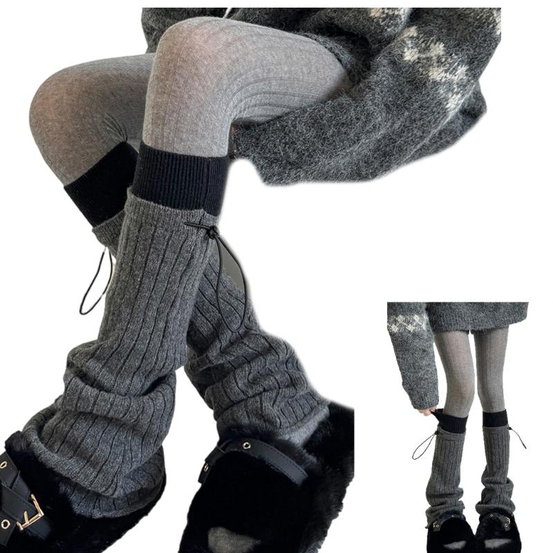 Travel Acrylic Leg Warmers Practical Construction Lightweight Cold Climate Essential Comfortable Stretchy Winter Socks