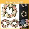 Elegant Peony Rose Flower Wreath For Stylish Wedding And Home Door Decor